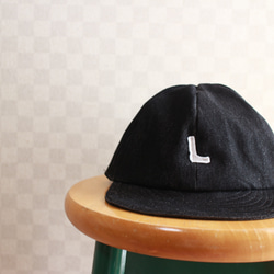 Over Size Short Tuba Cap Black Denim ロゴ 2枚目の画像