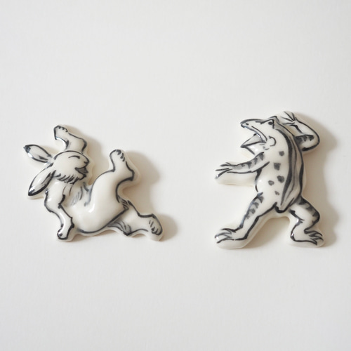 新しいコレクション 鳥獣戯画の箸置き 箸・箸置き 16624168｜Creema 通販 耀華youka キッチン収納・ラック