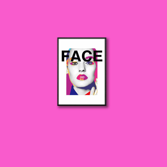 FACE　イラスト　ポスター　A4 A3 A2 A1　アートポスター　アート/sei検索新着順　2024 8枚目の画像