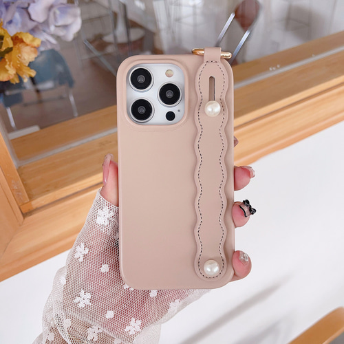 iPhone15対応】レザーケース バンド付き iPhoneケース・カバー