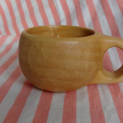 イチョウの一木彫りコーヒーカップ　キッズ 5枚目の画像
