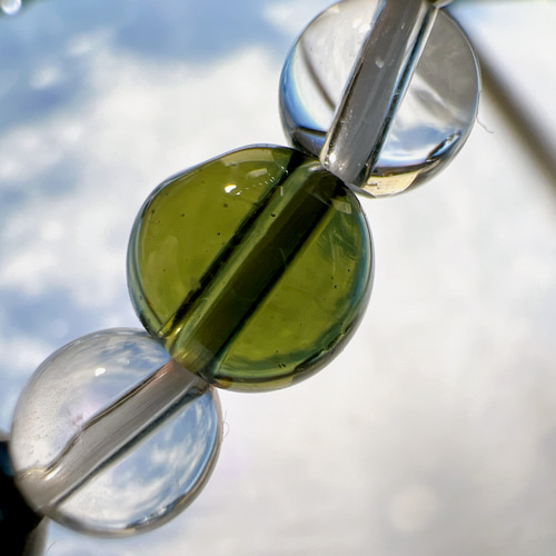 特別価格】モルダバイト➕モリオン ブレスレット roku 通販 16624598