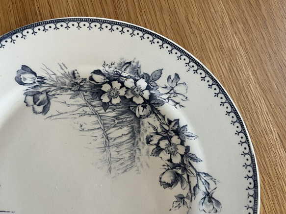 Sarreguemines　サルグミンヌ　平皿　フランス食器・皿・フランスアンティーク・アンティークプレート 4枚目の画像