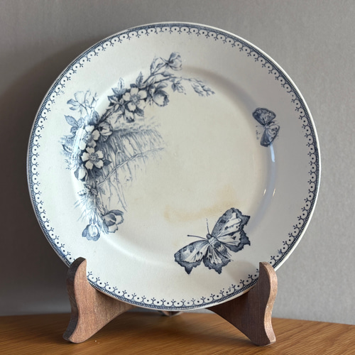 美品　サルグミンヌ　POITOU バスク　フランス　アンティーク　平皿　２枚 Sarreguemines サルグミンヌ 平皿 フランス食器・皿・フランス