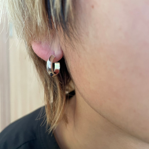 silver925 三角線のピアス ピアス（フープ） n.製作所 通販
