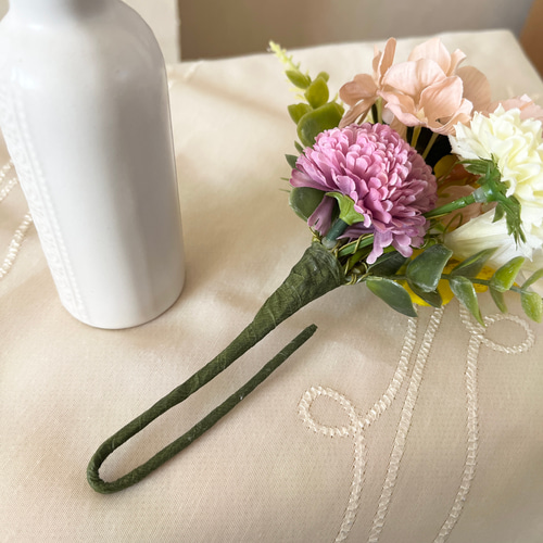 仏花 プリザーブドフラワー造花 小さなお仏壇用 花瓶なしタイプ