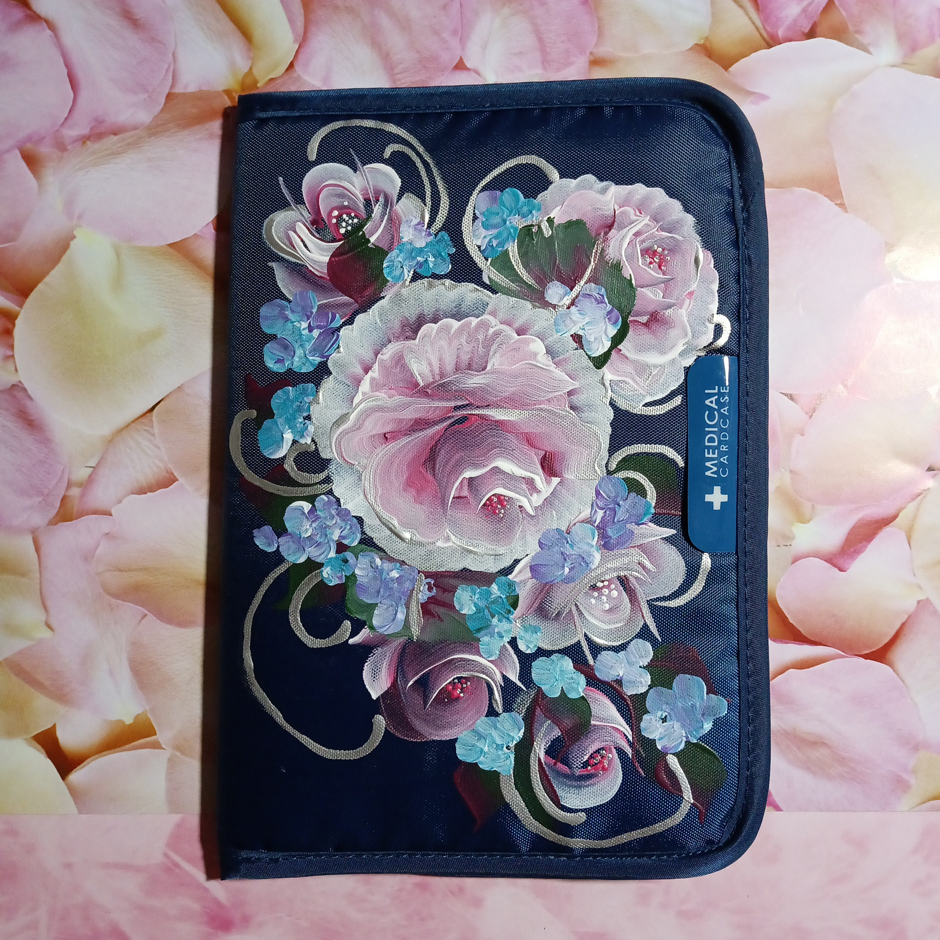 お持ち込み8点　薔薇　手描き　トールペイント