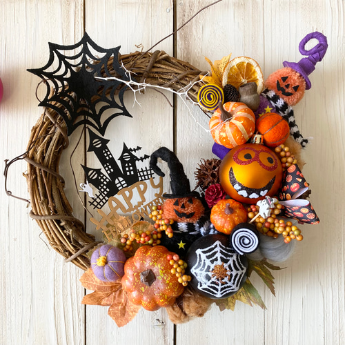 わちゃわちゃHAPPY͙ハロウィンリースBタイプ リース Rosa Cherry 通販