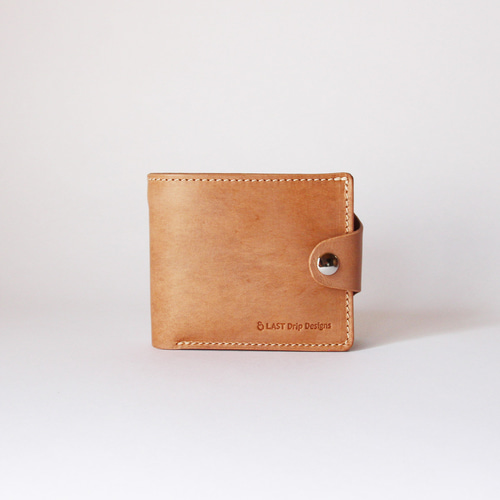 ベルトホック 二つ折り財布 】 革財布 牛革 レザー ヌメ革 本革 日々を