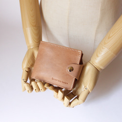 【 ベルトホック 2つ折り財布 】 革財布 牛革 レザー ヌメ革 本革 日々を刻む日記帳 nfl pst Creema店 10枚目の画像