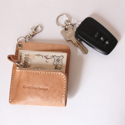 スマートウォレット キーホルダー マネークリップ 日々を刻む日記帳 革