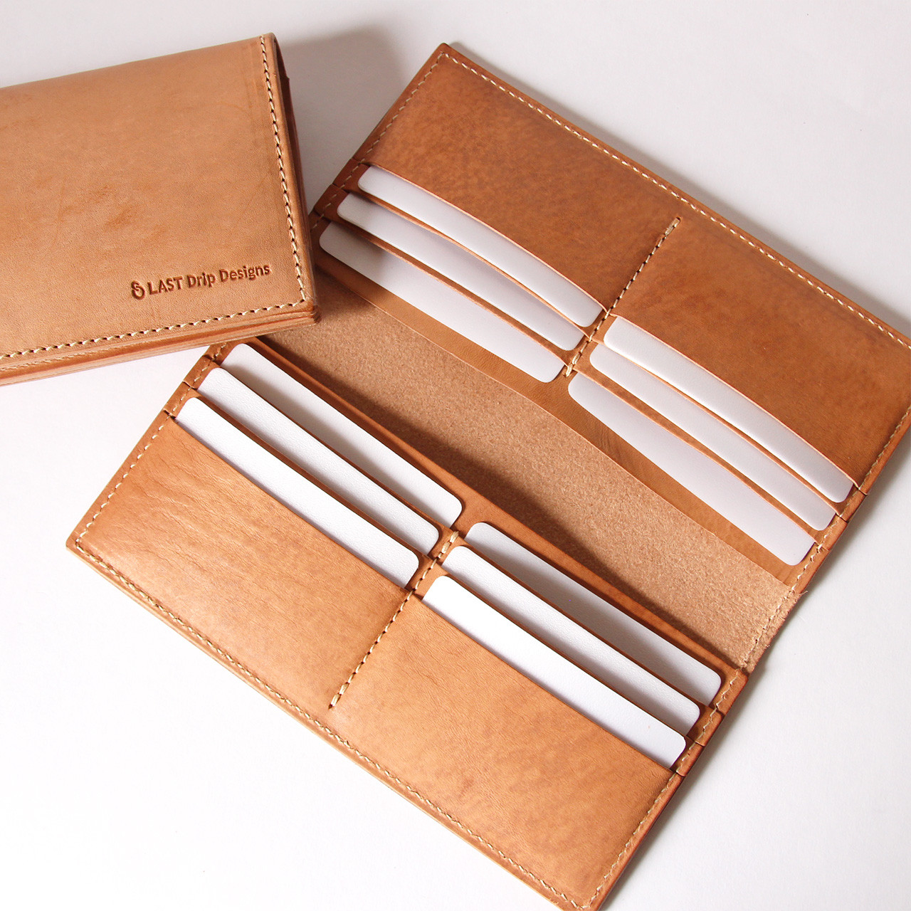 長札入れ 小銭入れなし 長財布 札入れ 牛革 レザー ヌメ革 本革 日々を刻む日記帳 nfl pst Creema店