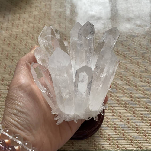 水晶ポイント原石透明度が高いヒマラヤ水晶クラスター 水晶原石 水晶ポイント原石透明度が高いヒマラヤ水晶クラスター 水晶原石