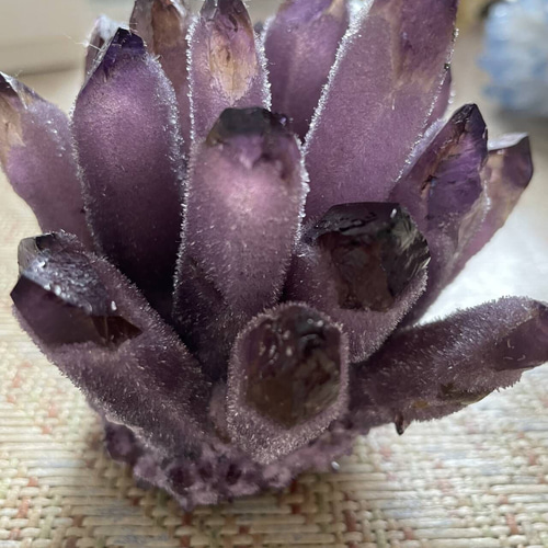 水晶ポイント原石透明度が高いヒマラヤ水晶クラスター 水晶原石 群晶