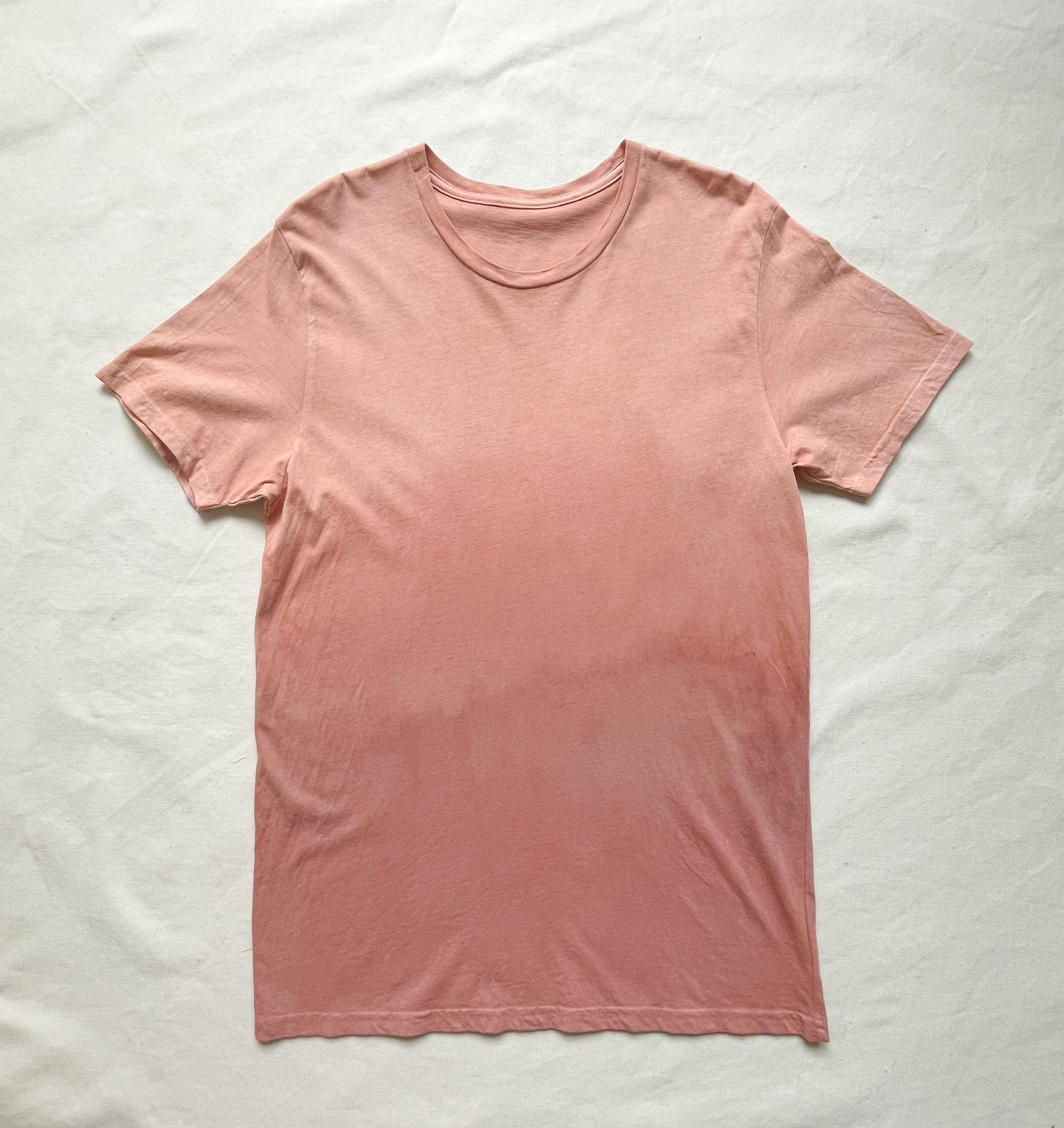 送料無料 " Before Sunset "　泥染め薄手のオーガニックコットンTシャツ　夕日を纏う