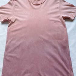 送料無料 " Before Sunset "　泥染め薄手のオーガニックコットンTシャツ　夕日を纏う 2枚目の画像