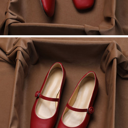 MARY JANE メリージェーン パンプス メリージェーンシューズ 柔らか素材 バレエシューズ 幅広 大人可愛い 靴屋 6枚目の画像