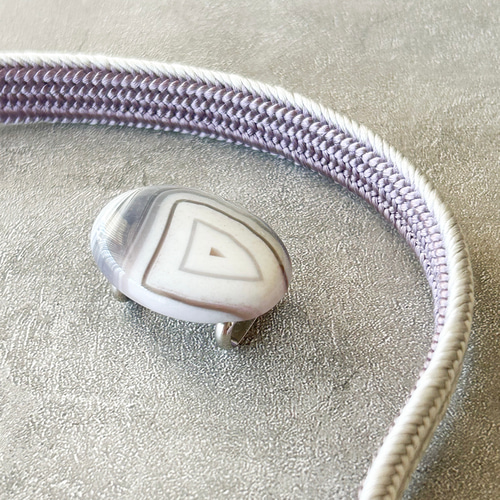 ハンドメイド 帯留め 帯留 桜 ペリドット 天然石 花 春 （1点もの  