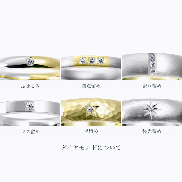 鍛造の結婚指輪《ペアリング》こう丸 槌目 8.0mm｜Pt950・K18《オーダーメイド》送料無料】 9枚目の画像