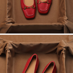 【痛くなりにくい魔法の美脚パンプス】3色 本革 パンプス ローヒール 靴 リクルート 通勤 フォーマル ブラウン、緑、赤 10枚目の画像