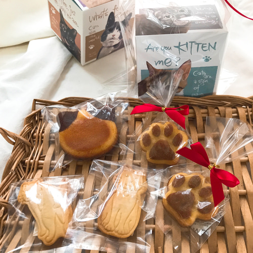 ねこちゃん焼き菓子セットスクエアボックス入り 焼き菓子 quatre