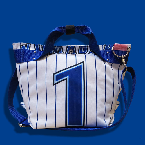 野球ユニフォームリメイクバッグ BBトートバッグ(S) /BB_YB01