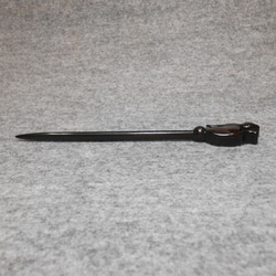 ヘアースティック　猫のかんざし（一本挿し）プロング１２ｃｍ 4枚目の画像