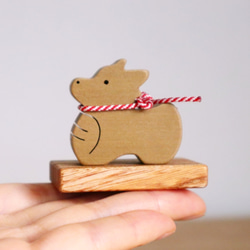ちょこんと小さな木製干支飾り「辰」＊受注制作＊ 国産無垢材使用 2024