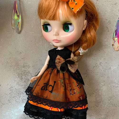 ブライスアウトフィット ハロウィンワンピース ケープ 髪どめ その他 