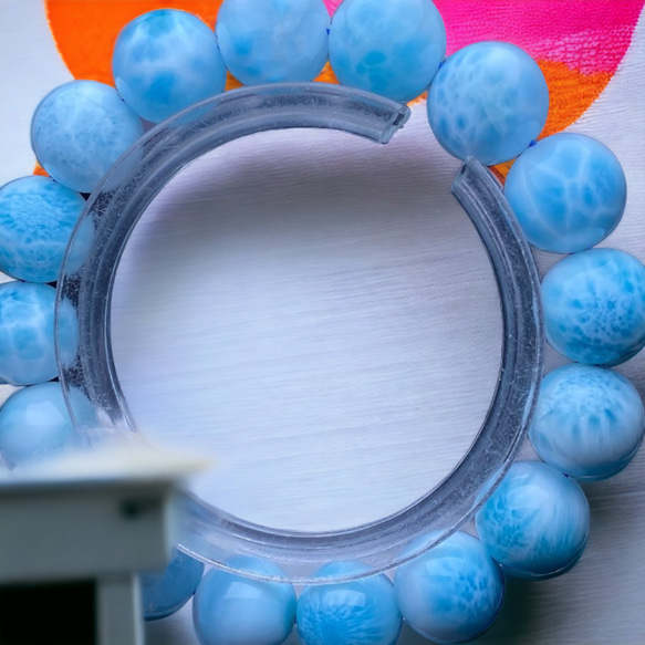 超品質ラリマー［KXSY］愛と平和 12.5mm ドミニカ共和国産 