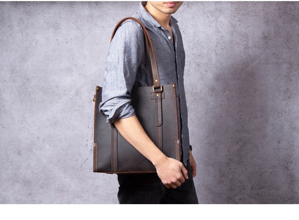 本革 ハンドバッグ メンズ レザー ショルダーバッグ 牛革 ラップトップバッグ ノートパソコン用 大容量 彼氏 友達 本革 メンズ ハンドバッグ ショルダーバッグ 牛革 大容量 彼氏 友達 バッグ 旅行バッグ