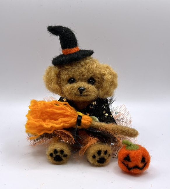 ⭐︎ハロウィン♪壁掛け トイプードル 羊毛フェルト⭐︎ 【確認用