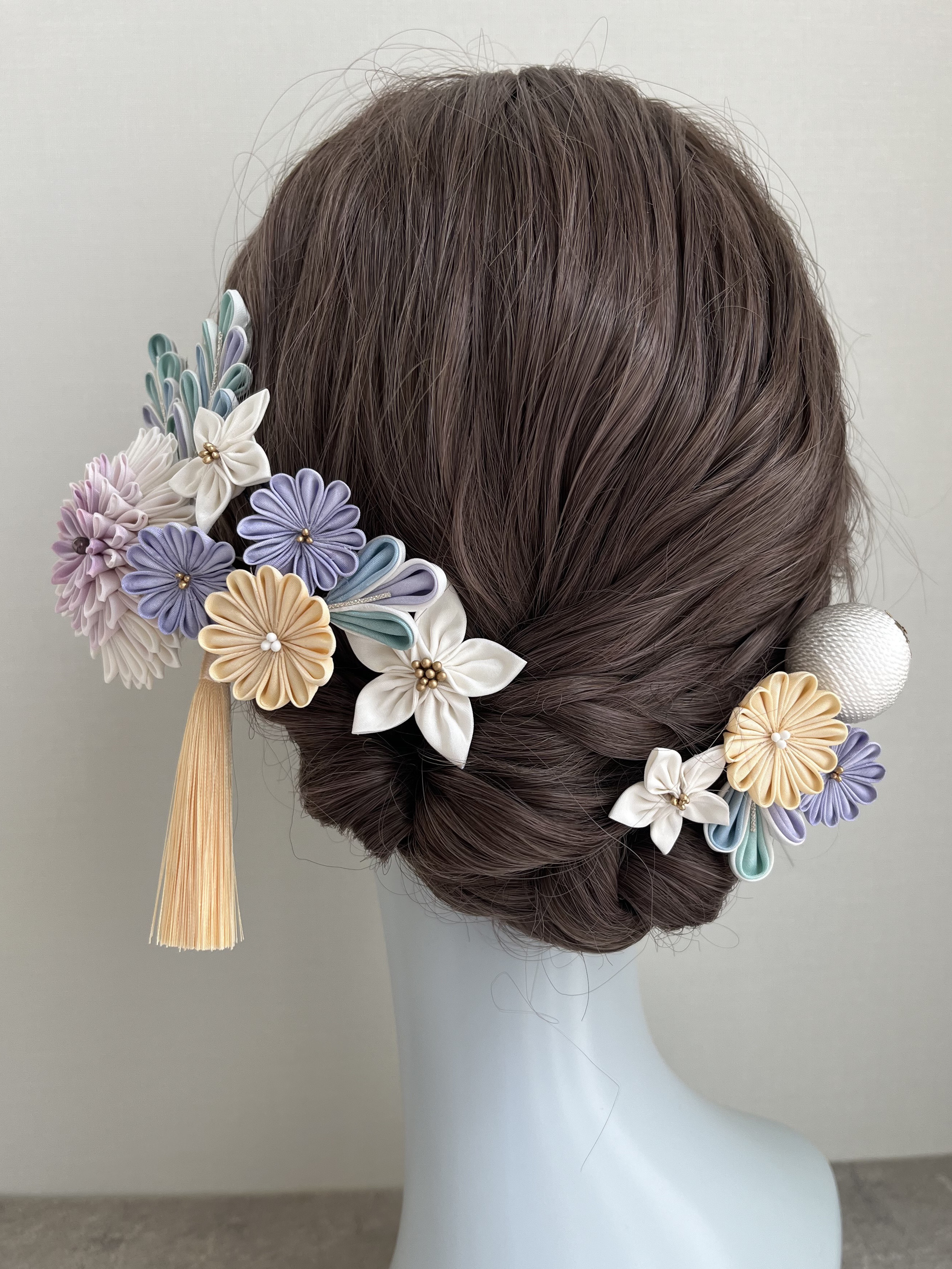 菊の髪飾り　和装　成人式　卒業式