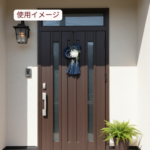 しめ縄リースパープル 造花 お正月飾り 2026 おしゃれ 紫 しめ飾り