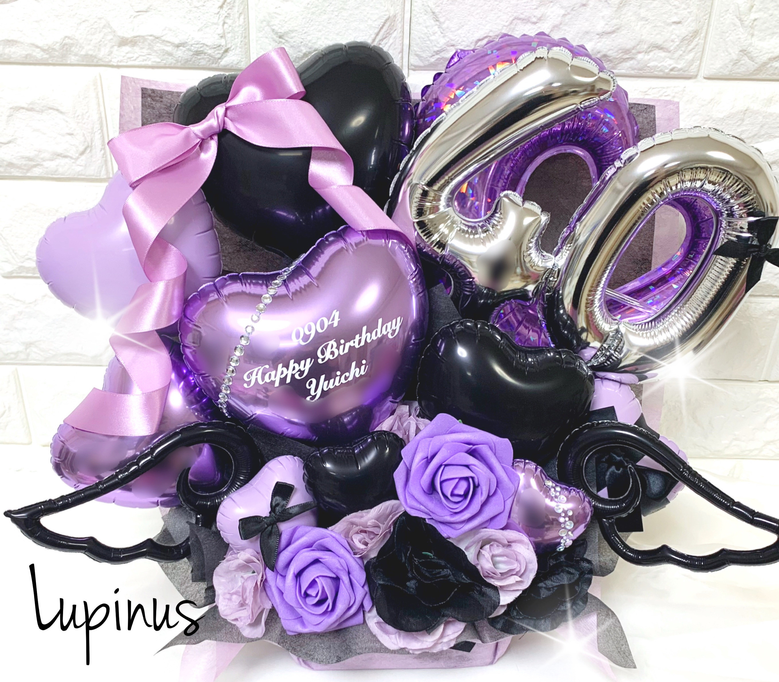 【推し活】バルーンアレンジ 2文字 生誕祭 誕生祭 卒業式 成人式