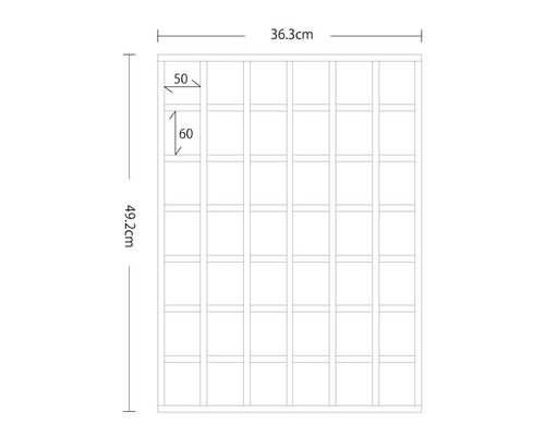 Akiko様オーダー品】【着色なし】オーダー仕切り箱6×7マス フリー