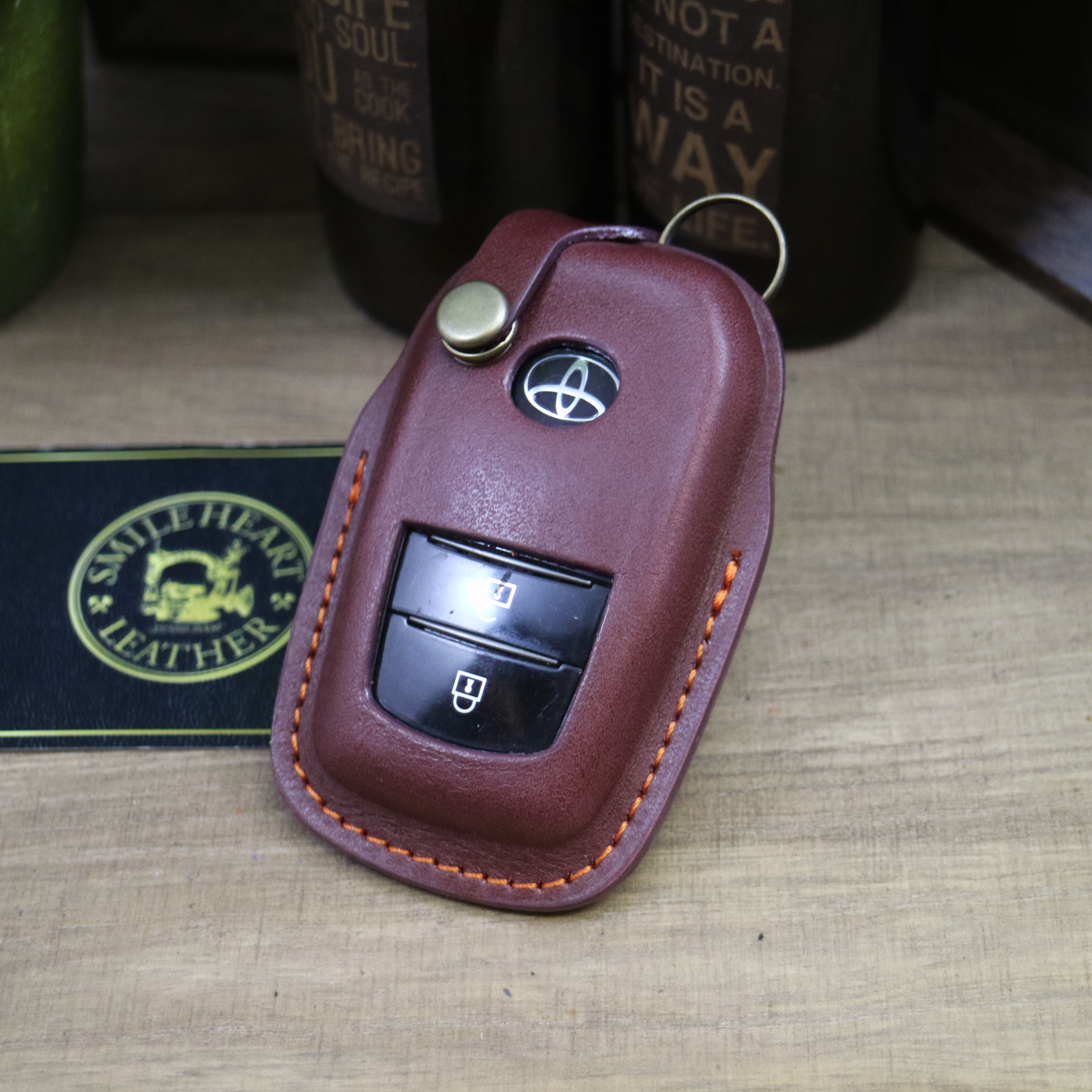 名入れ 無料 スマートキーケース　トヨタ　本革 　GRヤリス  キーリング仕様【レザーキースーツ】