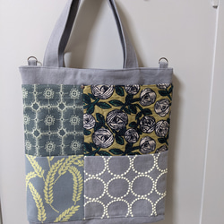 ミナペルホネン/ローズ＆アネモネ【rosy＆anemone】シルバーグレー