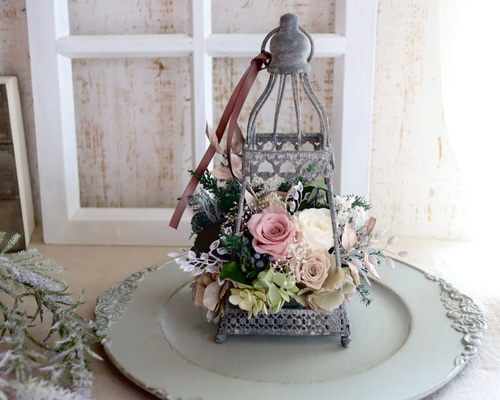 リルリル様オーダー商品 クラシック調フラワーアレンジメント リルリル