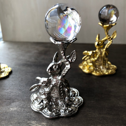 虹入り☆フローライトムーン☆お月様☆瀧川神社にて浄化☆170g☆94.5mm