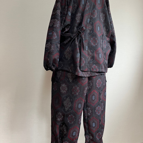 ハンドメイド 着物リメイク 作務衣 お手持ちの着物でオーダー致します 