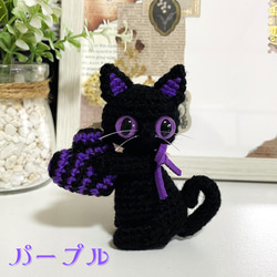 黒猫♡ハロウィンカラー♡ハート＊受注製作品 5枚目の画像