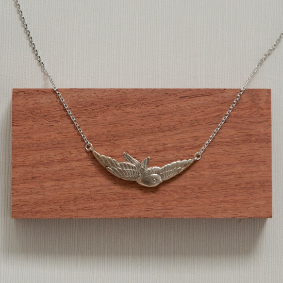 ツバメ　燕　ペンダント　ネックレス　silver925 2枚目の画像