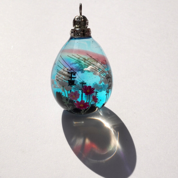 雲レジン☆日常☆虹の架け橋☆花を添えて☆空たまご1☆オススメの紐  