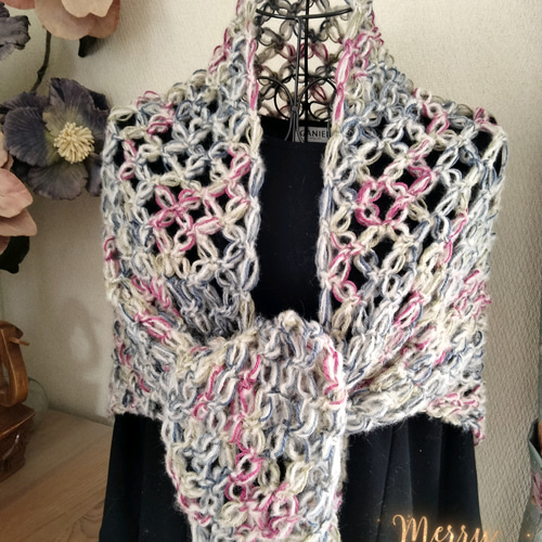 Ravelry: nimoco's Square Shawl of Mohair モヘアの四角ショール
