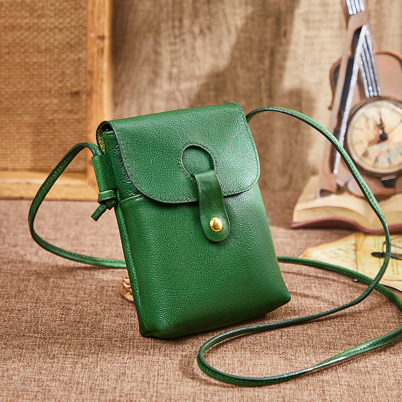 【本革】スマホショルダーバッグ ウォレット レザーポーチ お財布 ハンドメイド