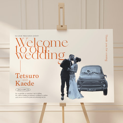 ウェルカムボード｜retro｜結婚式 1枚目の画像
