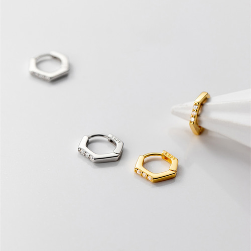 ピアス フープピアス リング シンプル シルバー925 S925 18KGP