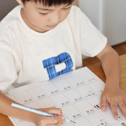 2026年 こどもカレンダー 送料無料 　歳時期 ふりがな付き インテリア 縦長 A3サイズ  おしゃれ インテリア 5枚目の画像