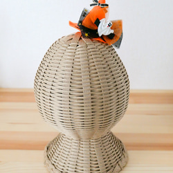 ハロウィン　魔女 の 帽子　ミニ　オレンジ　ベビー　キッズ　犬　猫 4枚目の画像